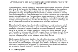 Chỉ thị 05/2015/CT-UBND nâng cao hiệu quả công tác kiểm soát tải trọng phương tiện Hòa Bình