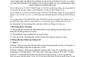 Hướng dẫn 650/ĐKVN-VAR thực hiện 85/2014/TT-BGTVT cải tạo phương tiện giao thông cơ giới 2015