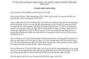 Quyết định 11/2015/QĐ-UBND Quy định công tác thi đua khen thưởng Đắk Lắk