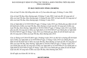 Quyết định 16/2015/QĐ-UBND công tác thi đua khen thưởng Lâm Đồng