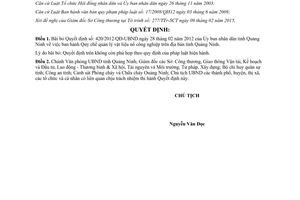 Quyết định 619/QĐ-UBND 2015 bãi bỏ Quyết định 420/2012/QĐ-UBND quản lý vật liệu nổ công nghiệp