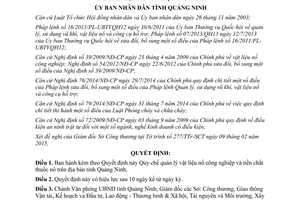 Quyết định 620/QĐ-UBND 2015 Quy chế quản lý vật liệu nổ công nghiệp tiền chất thuốc nổ Quảng Ninh