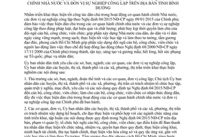 Chỉ thị 01/2015/CT-UBND thực hiện dân chủ trong hoạt động của cơ quan hành chính nhà nước Bình Dương