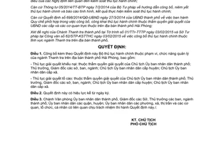 Quyết định 507/QĐ-UBND 2015 công bố thủ tục hành chính thuộc ngành Thanh tra Hải Phòng