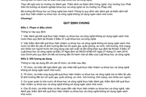 Thông tư 02/2015/TT-BKHCN đánh giá thẩm định kết quả thực hiện nhiệm vụ khoa học công nghệ