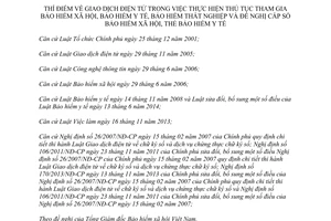 Quyết định 08/2015/QĐ-TTg thí điểm giao dịch điện tử khi tham gia bảo hiểm xã hội y tế thất nghiệp