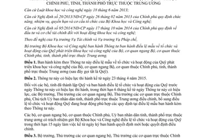 Thông tư 03/2015/TT-BKHCN tổ chức hoạt động của Quỹ phát triển khoa học công nghệ