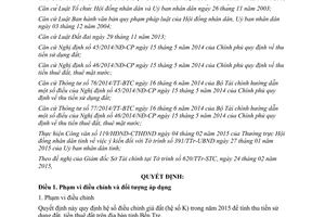 Quyết định 06/2015/QĐ-UBND hệ số điều chỉnh giá đất Bến Tre 2015