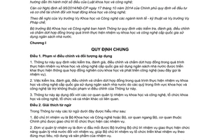 Thông tư 04/2015/TT-BKHCN kiểm tra hợp đồng trong quá trình thực hiện nhiệm vụ khoa học công nghệ