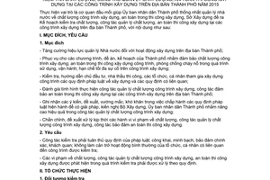 Kế hoạch 2527/KH-SXD-QLCLXD kiểm tra chất lượng an toàn thi công xây dựng Hồ Chí Minh 2015