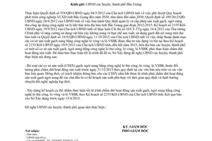 Công văn 169/SXD-KT&VLXD 2015 chấm dứt sản xuất gạch ngói lò thủ công lò vòng lò VSBK Bắc Giang