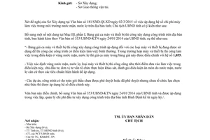 Công văn 819/UBND-KTN 2015 hệ số chi phí máy làm việc trong vùng nước mặn nước lợ Bình Định