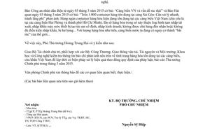 Công văn 1604/VPCP-KTTH xử lý hàng hóa tồn đọng cảng biển cửa khẩu 2015