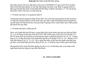 Công văn 768/BHXH-CSYT 2015 thanh toán dịch vụ kỹ thuật X-quang số hóa và điện giải đồ