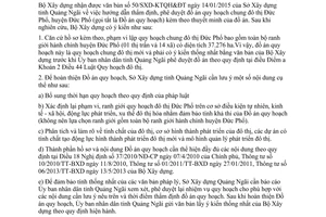 Công văn 05/BXD-QHKT 2015 thẩm định phê duyệt quy hoạch đô thị Đức Phổ