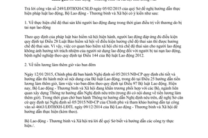 Công văn 872/LĐTBXH-LĐTL 2015 hướng dẫn thực hiện pháp luật lao động