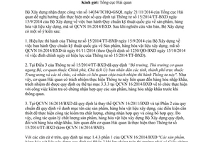 Công văn 489/BXD-KHCN 2015 thực hiện Thông tư 15/2014/TT-BXD