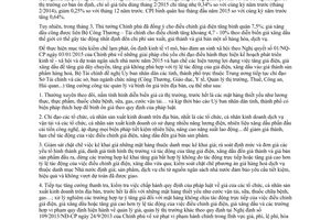 Công văn 3315/BTC-QLG 2015 tăng cường công tác quản lý bình ổn giá