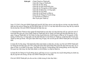 Công văn 1890/UBND-TH 2015 kiểm điểm trách nhiệm thanh tra việc thay thế cây xanh Hà Nội