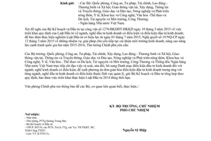 Công văn 2154/VPCP-KTTH 2015 ngành nghề đầu tư kinh doanh có điều kiện điều kiện đầu tư kinh doanh