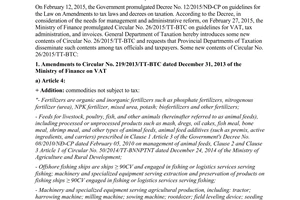 Official Dispatch No. 767/TCT-CS 2015 new contents of Circular No. 26/2015/TT-BTC