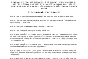 Quyết định 14/2015/QĐ-UBND mức thu phí thẩm định đề án thăm dò nước dưới đất nước mặt Tiền Giang