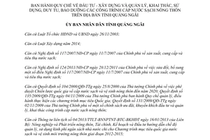 Quyết định 14/2015/QĐ-UBND đầu tư xây dựng sử dụng công trình cấp nước sạch nông thôn Quảng Ngãi