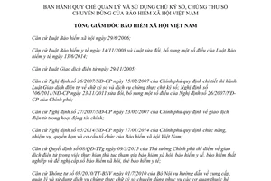 Quyết định 508/QĐ-BHXH 2015 quản lý sử dụng chữ ký số chứng thư số chuyên dùng Bảo hiểm xã hội