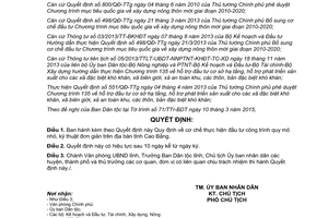 Quyết định 10/2015/QĐ-UBND đầu tư công trình quy mô nhỏ kỹ thuật đơn giản Cao Bằng