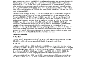 Hướng dẫn 899/HD-STNMT 2015 chỉnh lý bản đồ hồ sơ địa chính cấp đổi giấy chứng nhận Nam Định