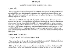 Kế hoạch 1973/KH-SYT cải cách hành chính Sở Y tế thành phố Hồ Chí Minh 2016 2020