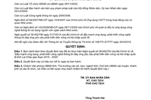 Quyết định 331/QĐ-UBND 2015 thực hiện Nghị quyết 36-NQ/TW Lai Châu