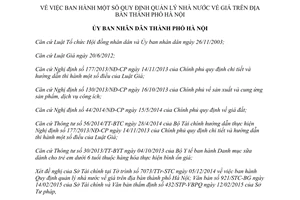 Quyết định 08/2015/QĐ-UBND quy định quản lý nhà nước giá địa bàn thành phố Hà Nội