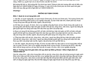 Thông tư liên tịch 01/2015/TTLT-BNV-BTC hướng dẫn Nghị định 108/2014/NĐ-CP về tinh giản biên chế