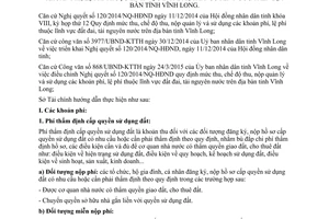Hướng dẫn 326/HD-STC 2015 thu nộp quản lý sử dụng phí lệ phí đất đai tài nguyên nước Vĩnh Long