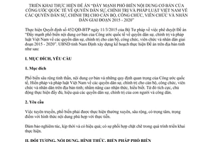 Kế hoạch 35/KH-UBND 2015 phổ biến Công ước quốc tế cho nhân dân 2015 2020 Nam Định