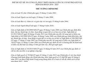 Quyết định 524/QĐ-TTg 2015 phát triển mạng lưới các cơ sở trợ giúp xã hội 2016 2025