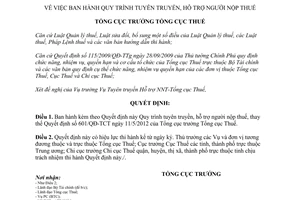 Quyết định 745/QĐ-TCT Quy trình tuyên truyền hỗ trợ người nộp thuế