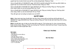 Quyết định 751/QĐ-TCT 2015 Quy trình cưỡng chế nợ thuế