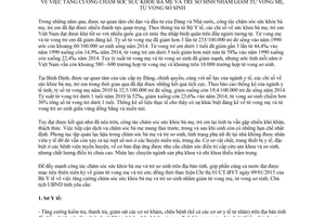 Chỉ thị 06/CT-UBND 2015 tăng cường chăm sóc sức khoẻ bà mẹ và trẻ sơ sinh Bình Định