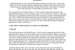 Kế hoạch 103/KH-UBND 2015 phổ biến Công ước quốc tế quyền dân sự chính trị 2015 2020 Hà Nội