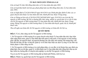 Quyết định 12/2015/QĐ-UBND cơ cấu tổ chức Sở Tài nguyên Môi trường Gia Lai