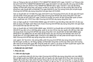 Hướng dẫn 1086/LN-STC-VPDP-SKH&ĐT-SNN&PTNT-KBNN vốn nông thôn mới 2015 Hà Tĩnh