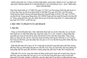 Kế hoạch 104/KH-UBND 2015 phổ biến giáo dục pháp luật 2013 2016 Hà Nội