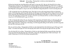 Công văn 1497/LĐTBXH-KHTC 2015 báo cáo kinh phí thực hiện Pháp lệnh ưu đãi Người có công 2015