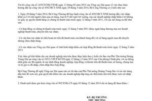 Công văn 3415/BCT-XNK 2015 thực hiện công văn 4582/BCT-XNK về nhập khẩu xe ô tô chở người