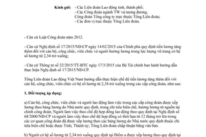 Công văn 462/TLĐ 2015 hướng dẫn thực hiện chế độ tiền lương tăng thêm theo Nghị định 17/2015/NĐ-CP