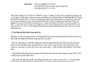 Công văn 1748/TCĐBVN-KHĐT 2015 kế hoạch bảo trì công trình đường bộ 2016
