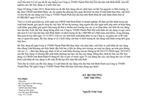 Công văn 770/BXD-VLXD 2015 xuất khẩu đá xây dựng Công ty TNHH Thanh Phát HQ