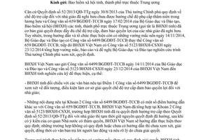 Công văn 1201/BHXH-CSXH 2015 chế độ trợ cấp nhà giáo đã nghỉ hưu